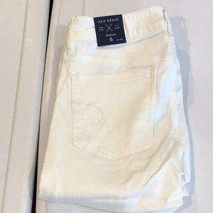NWT AEO American Eagle Jean Jegging White 6S